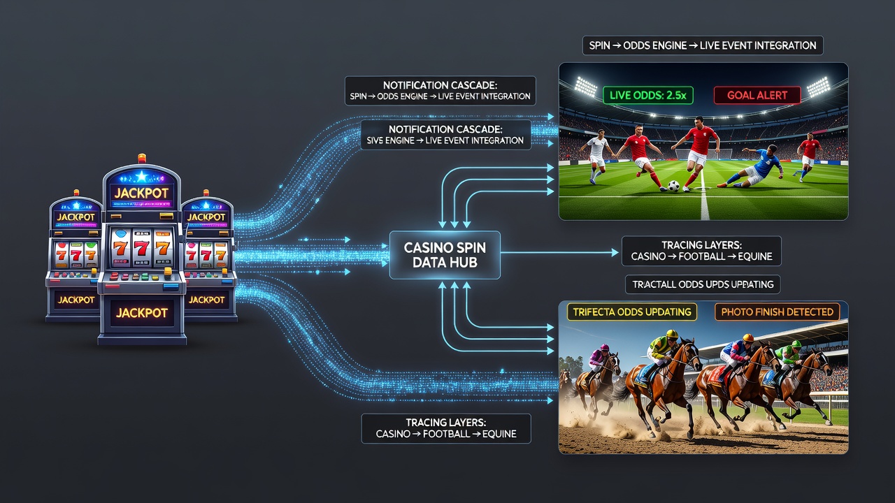 Live-Wett-Akkumulatoren mit Casino-Benachrichtigungen in Fußball- und Pferderenn-Apps